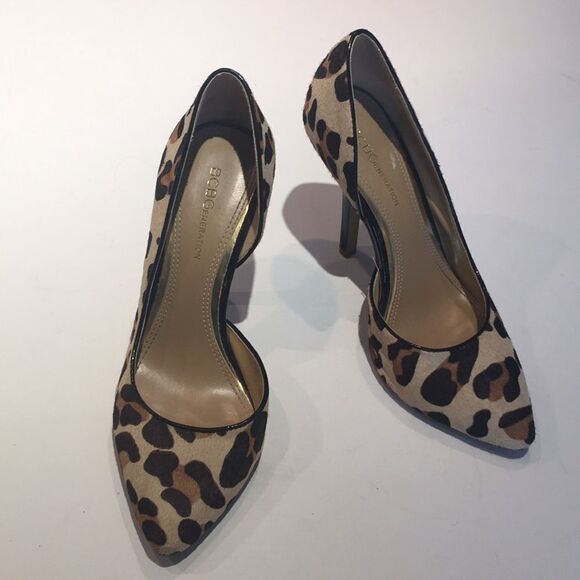 BCBGeneration Animal Print High Heel Shoes - Size 6 - Elegance Redefined - Picture 1 of 9